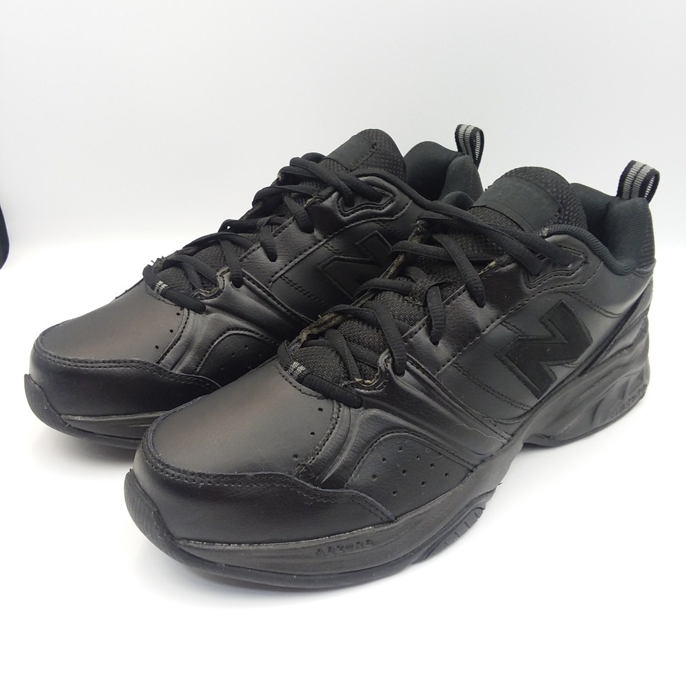 New Balance MX623AB2 Men's 9 Leather Triple Black Comfort Walking Shoes Sneakers - Picture 3 of 14